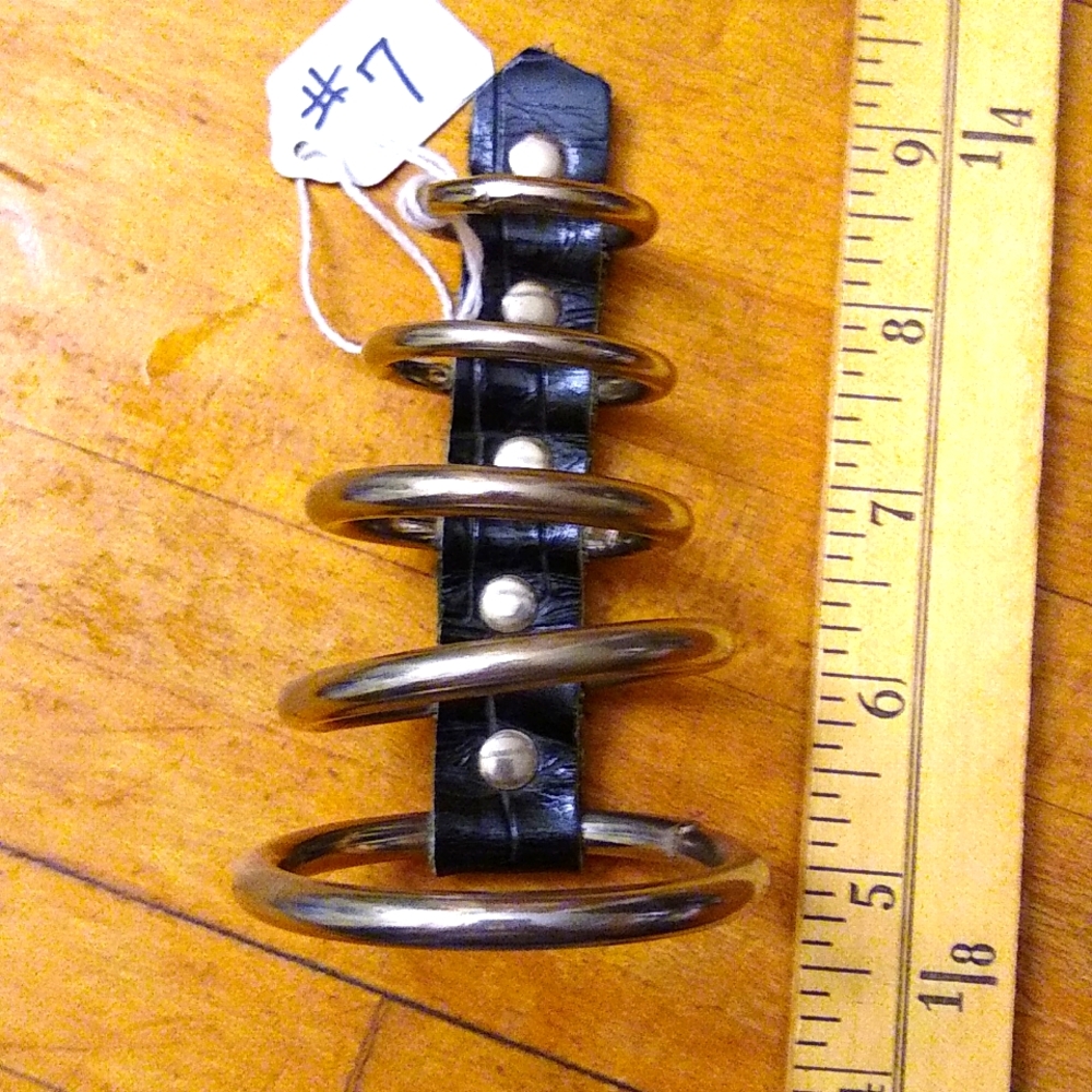 C-ring Metal & Faux Leather, #7 - Picture 5 of 7
